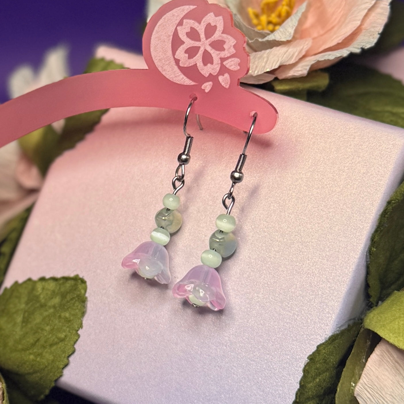 Earrings - Glass Flower