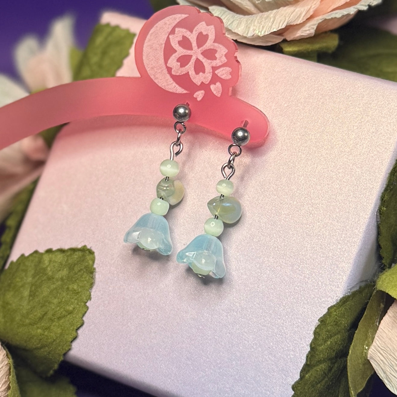 Earrings - Glass Flower