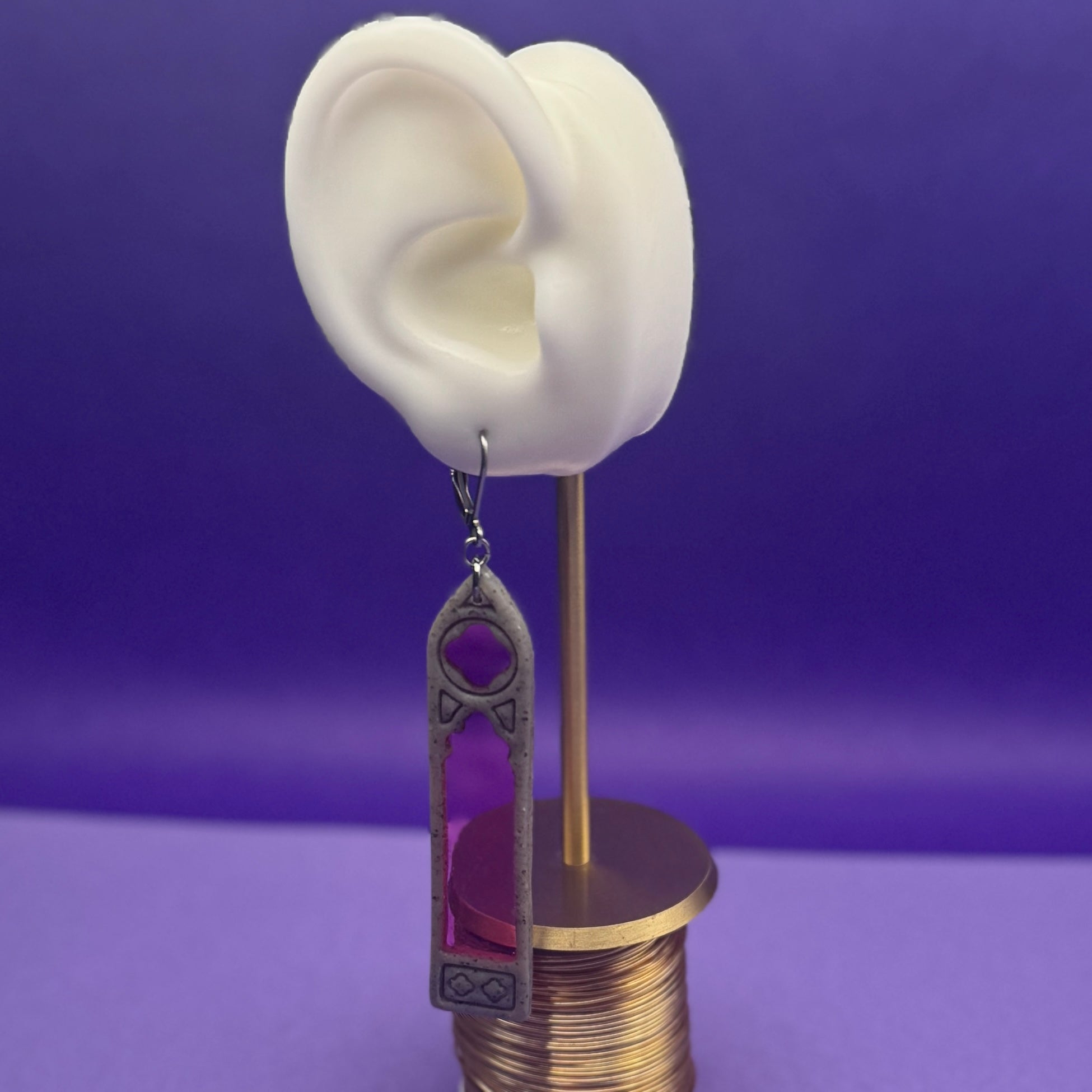 Earrings - Gothic Cathedral Windows (Prototype)