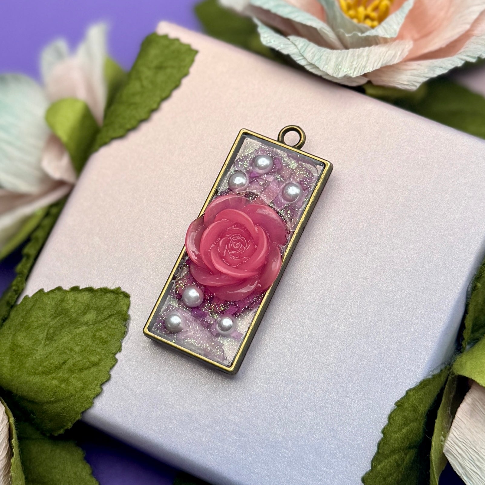 Keychain - Pink Flower