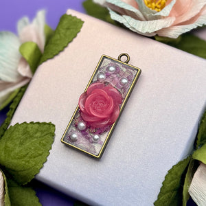 Keychain - Pink Flower