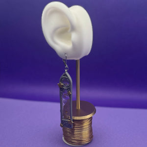 Earrings - Wizard Tower Windows (Silver)