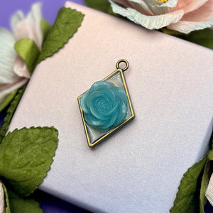 Keychain - Blue Flower