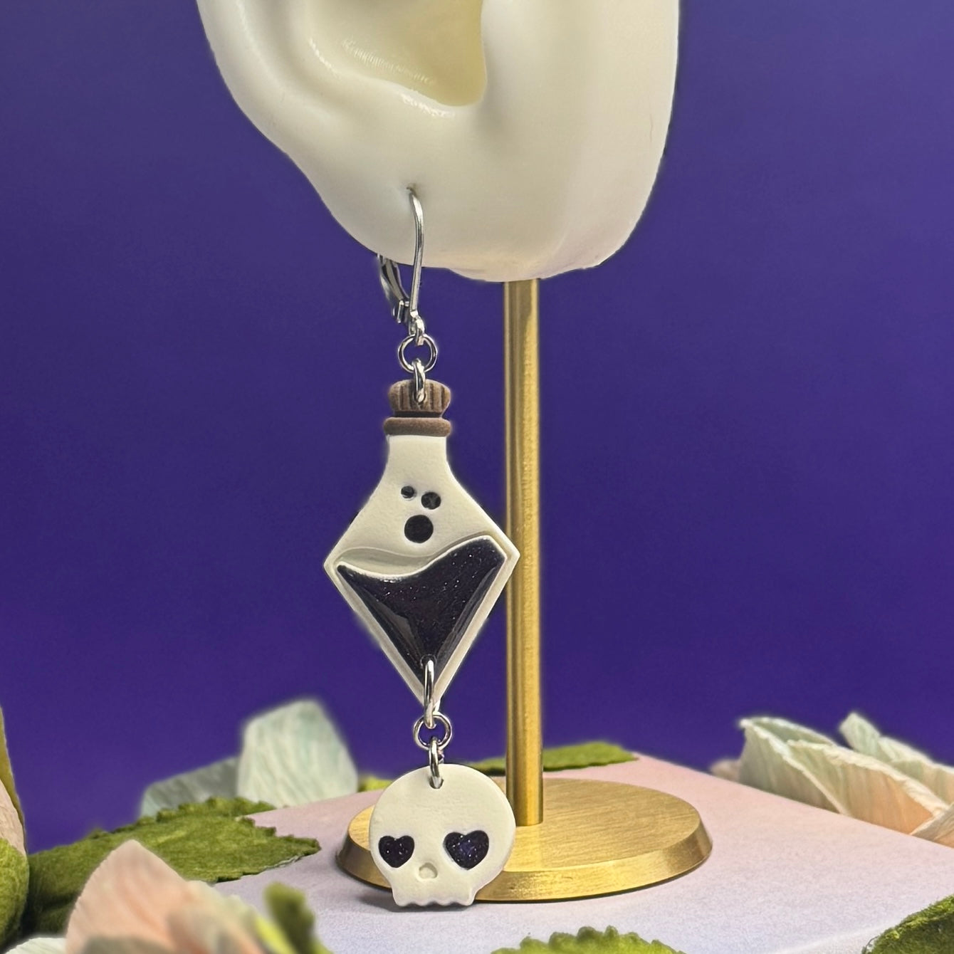 Earrings - Potion Bottle (Poison)