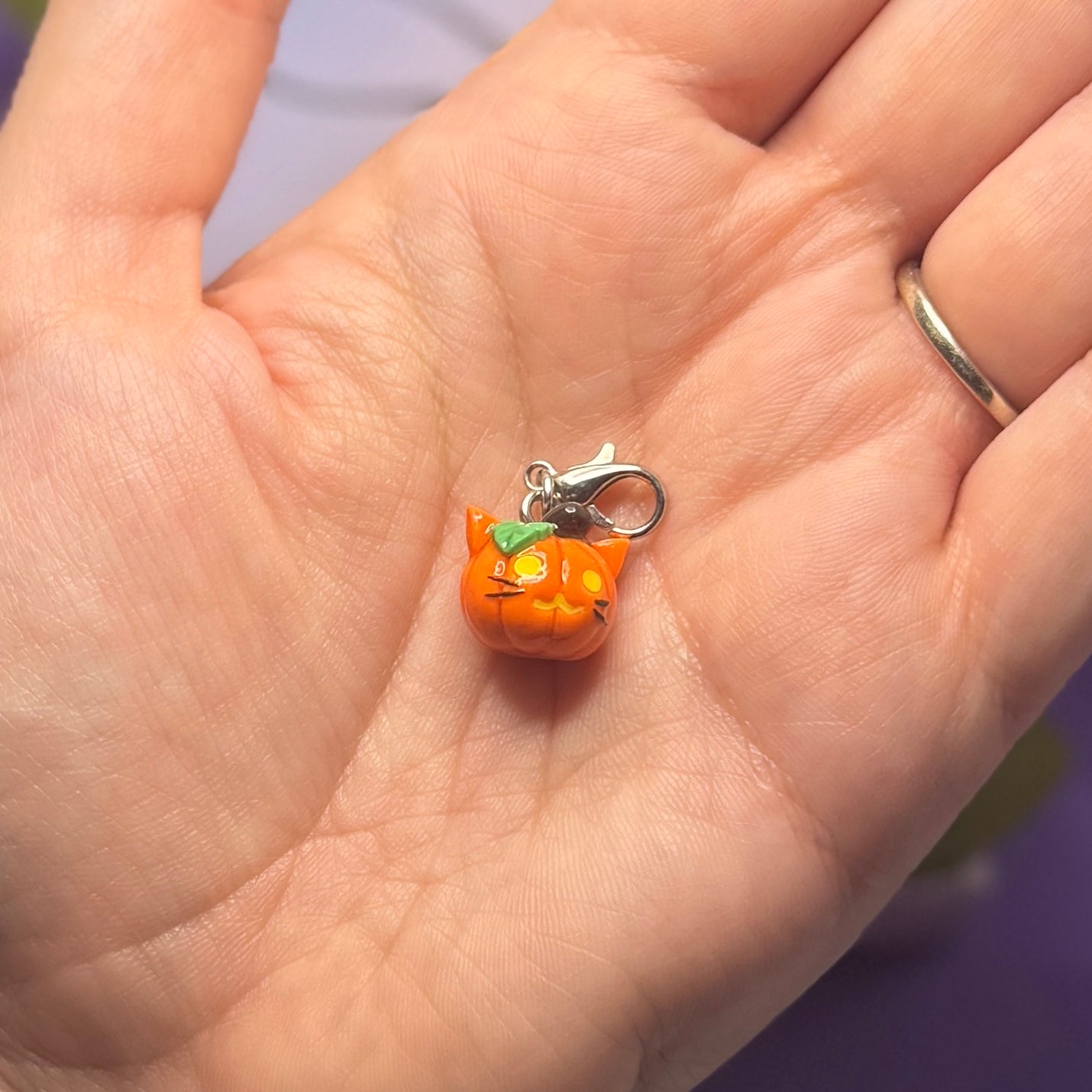 Phone Charm - Kitty Pumpkin (MtO)