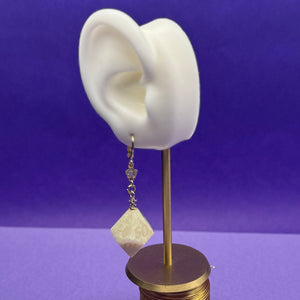 Earrings - (Dice) Moonstone
