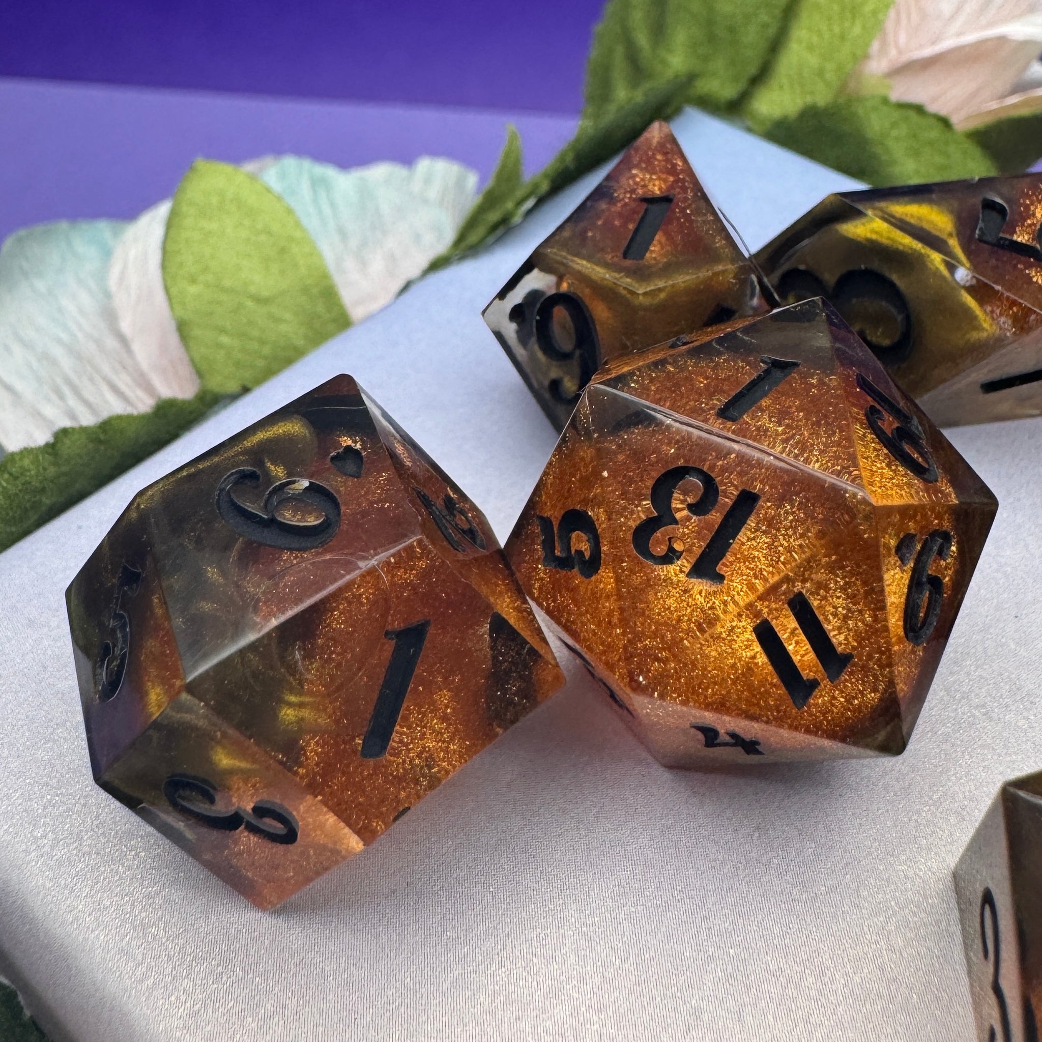 (LTP) Dice Set - Molten Gold