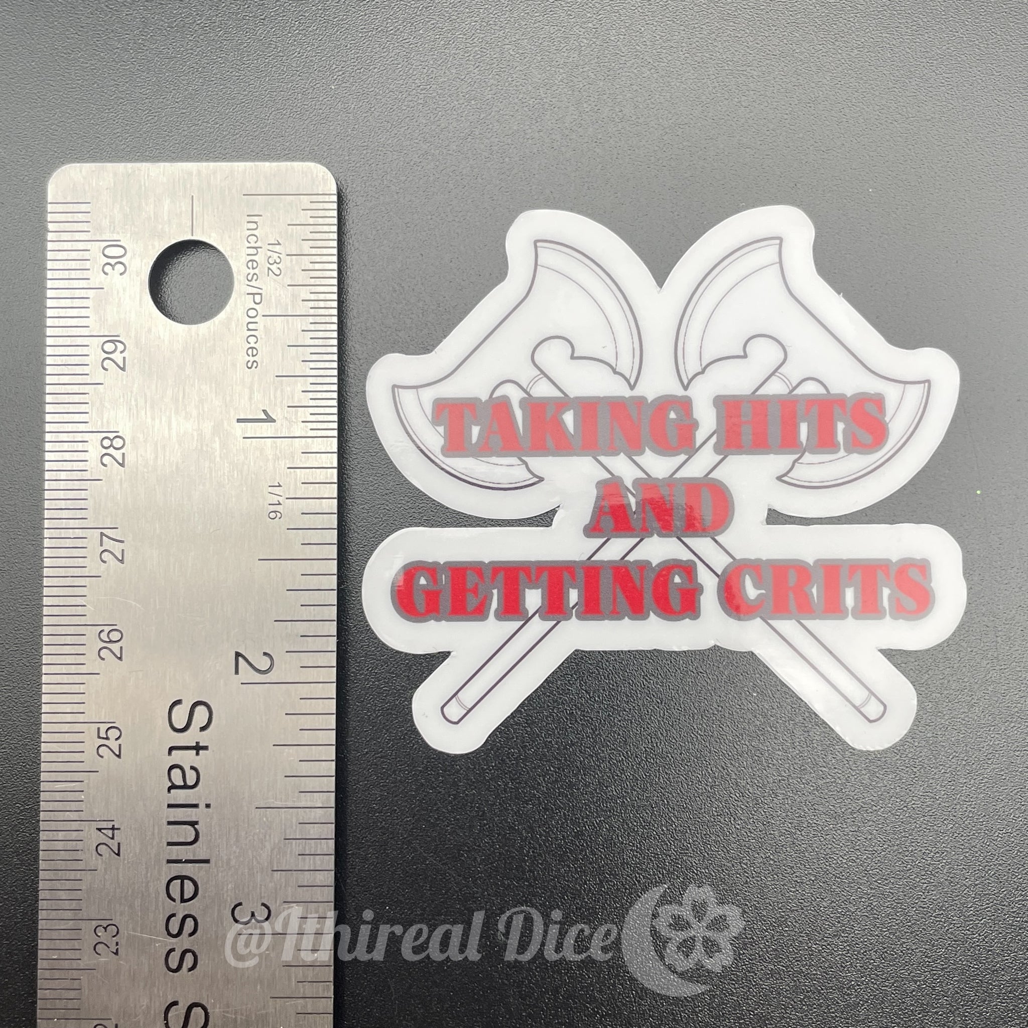 Sticker - Taking Hits and Getting Crits