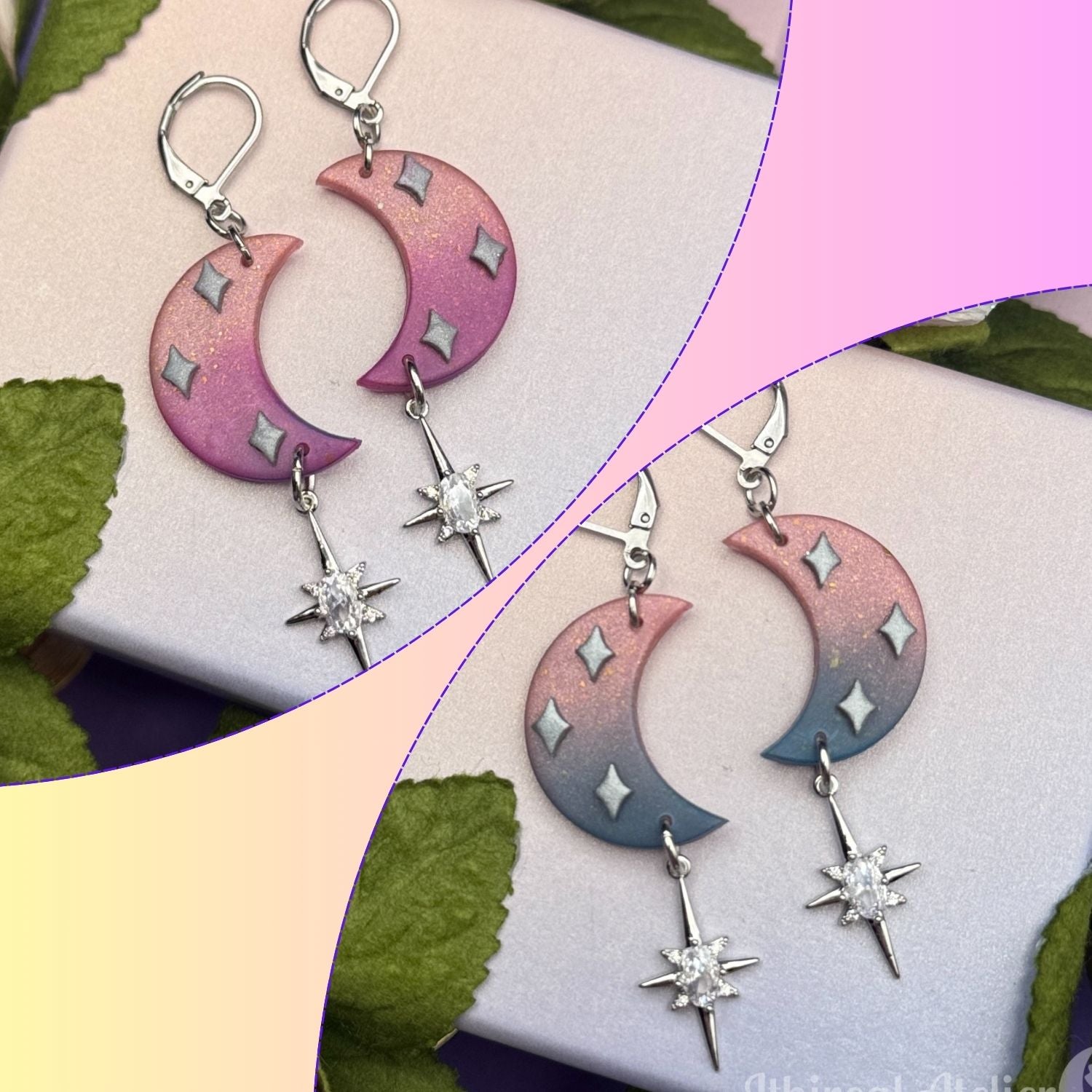 Earrings - Moon Drop