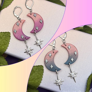 Earrings - Moon Drop