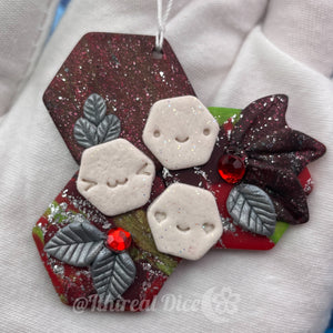 Ornament - Silly & Cute D20 (hive)